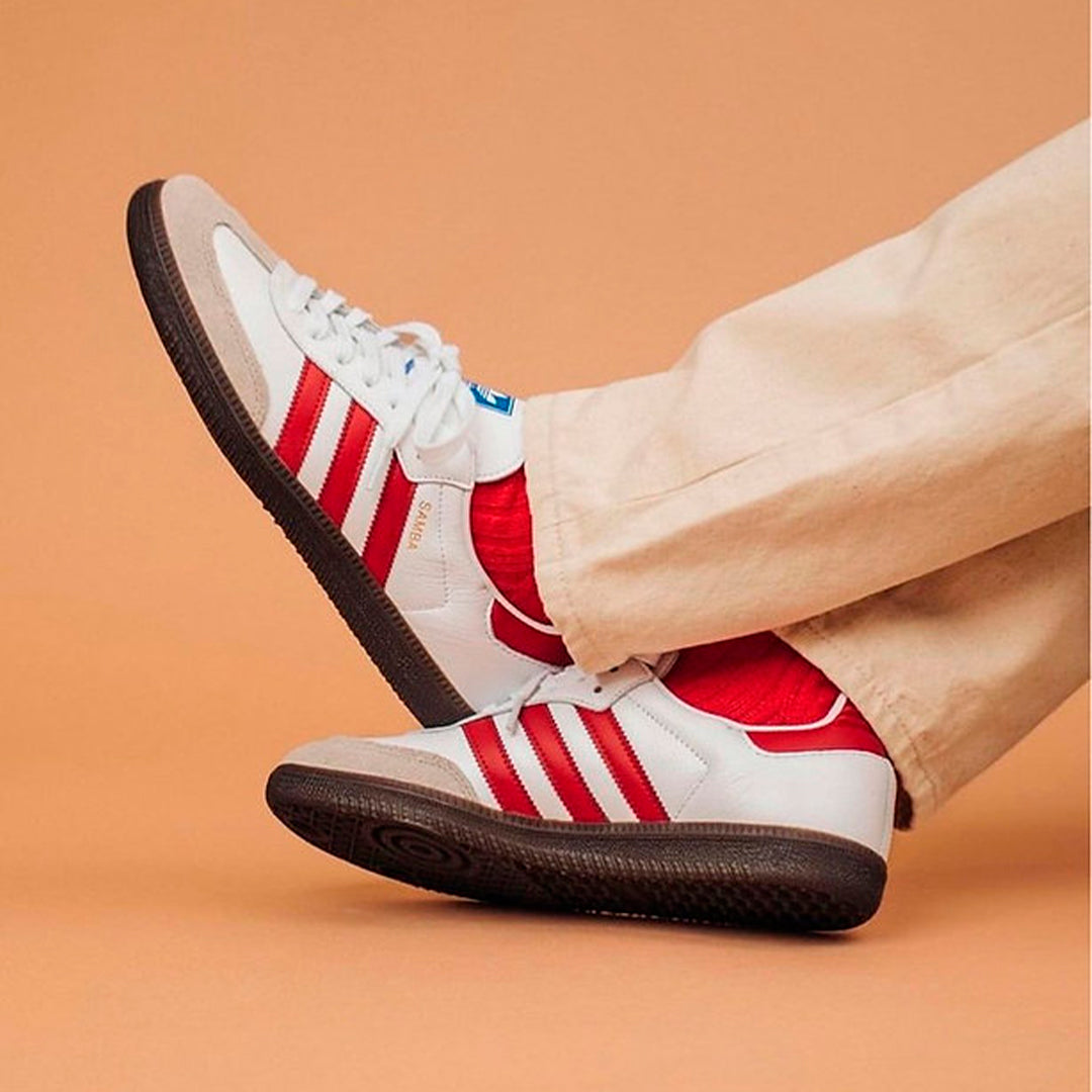 Adidas Samba - White & Red