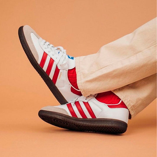 Adidas Samba - White & Red