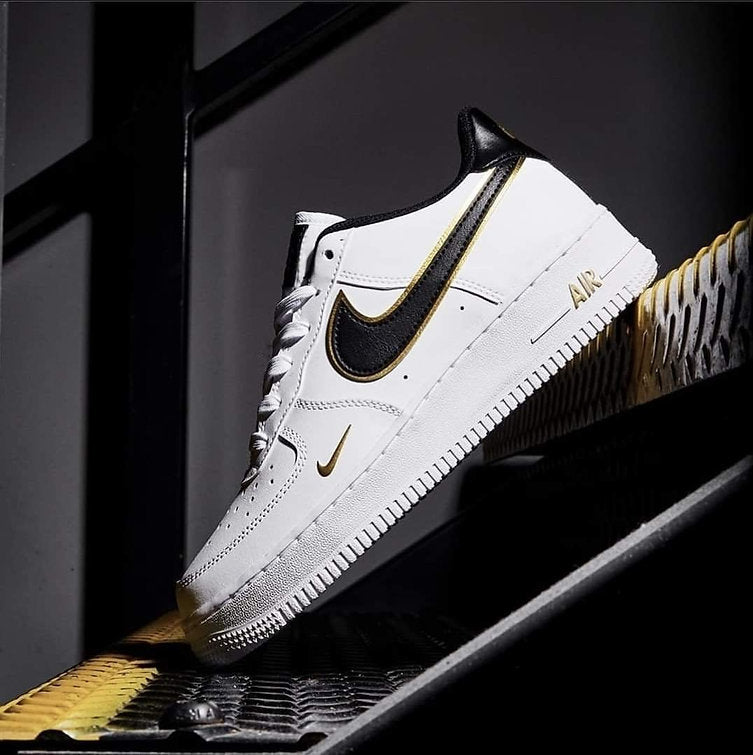 Air Force 1 - White & Black & Gold