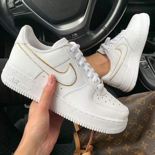Air Force 1 - White & Gold